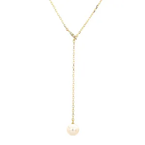 Akoya Pearl Lariat Necklace