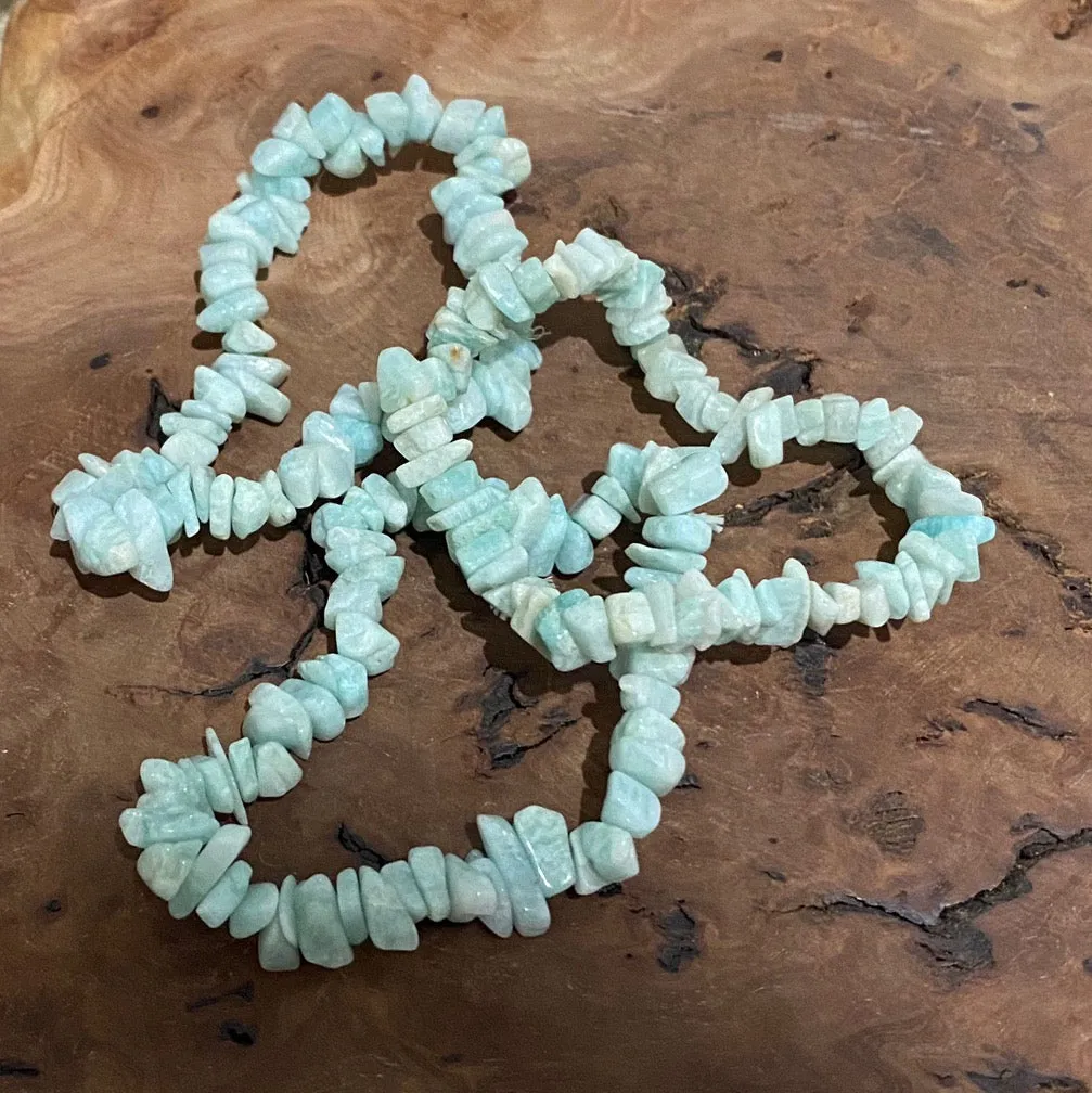 Amazonite Crystal Chip Bracelet