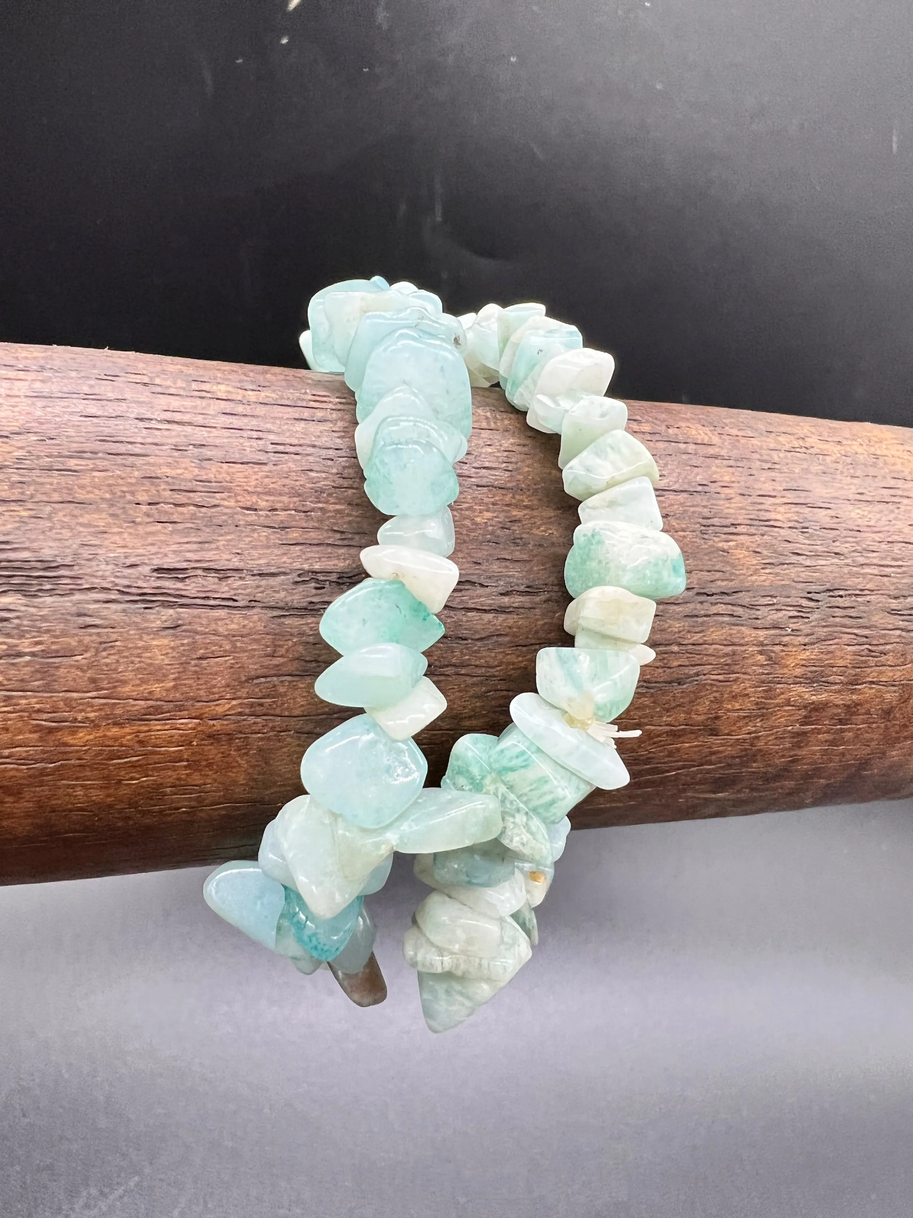 Amazonite Crystal Chip Bracelet