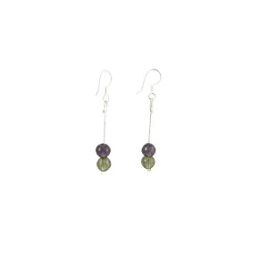 Amethyst & Quartz Earrings