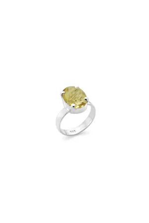 Anya Sterling Silver Citrine Ring