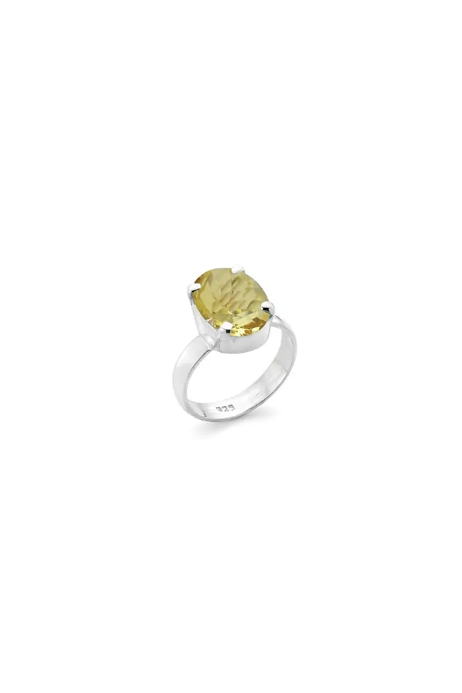 Anya Sterling Silver Citrine Ring