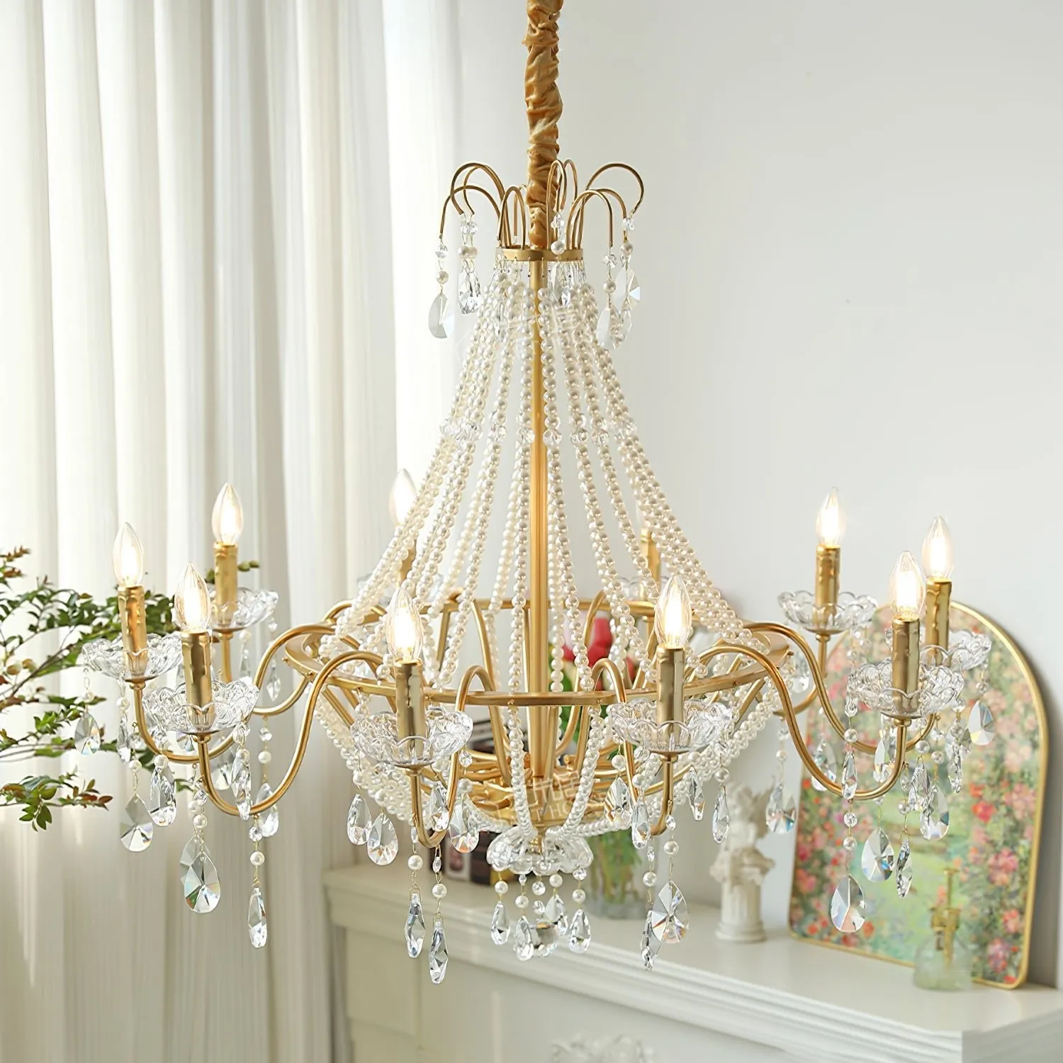 Arcadia Gold Chandelier