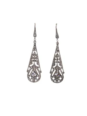 Art Deco Chandelier Wedding Earrings