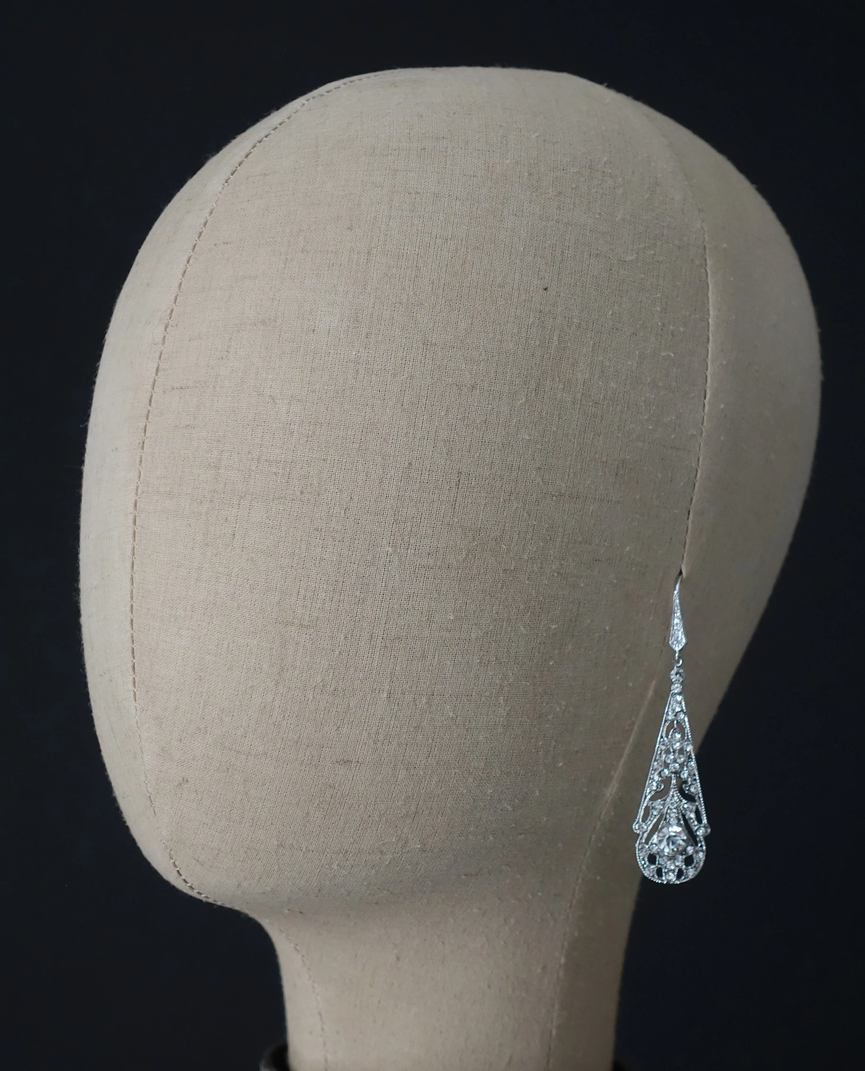 Art Deco Chandelier Wedding Earrings