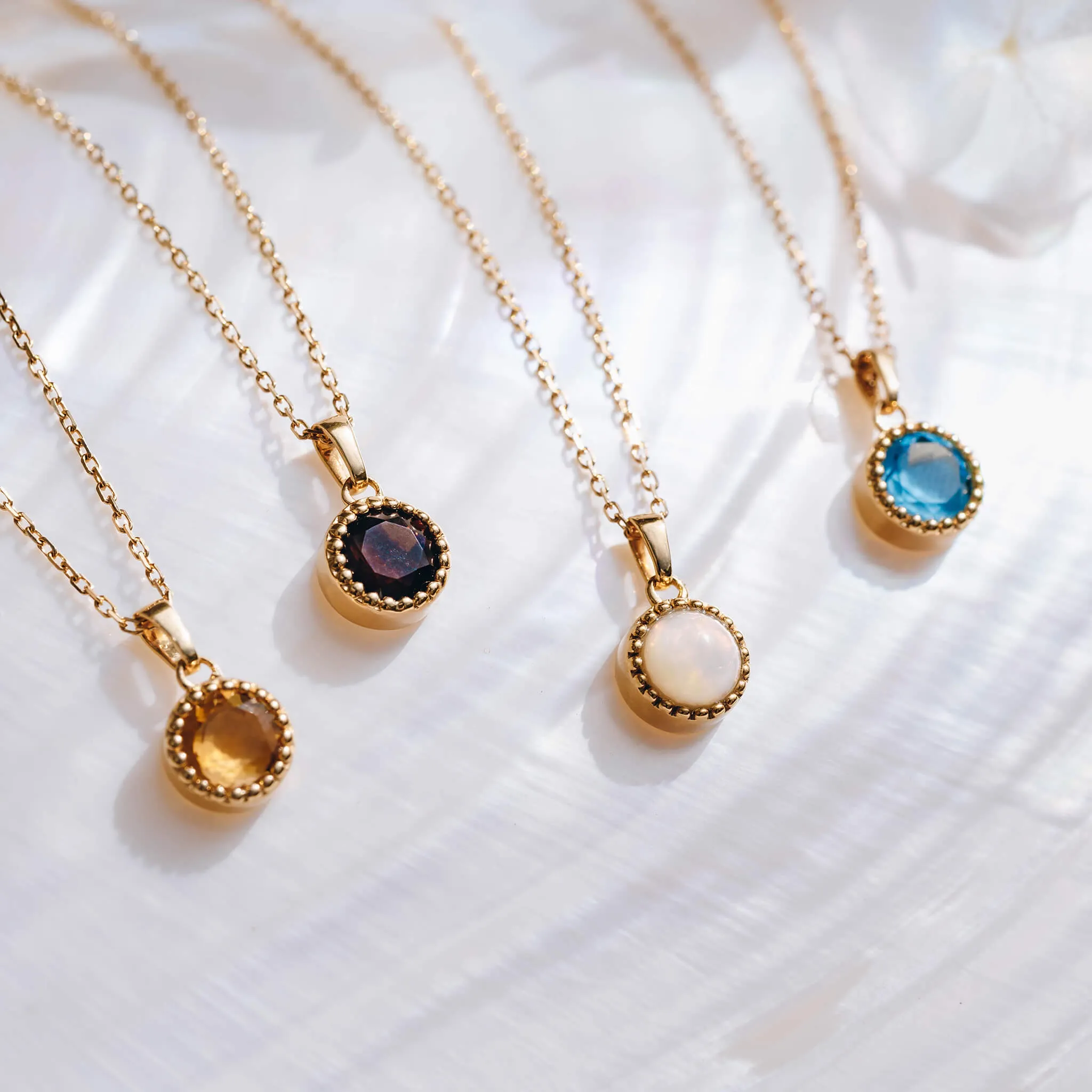 August Birthstone Necklace - Peridot