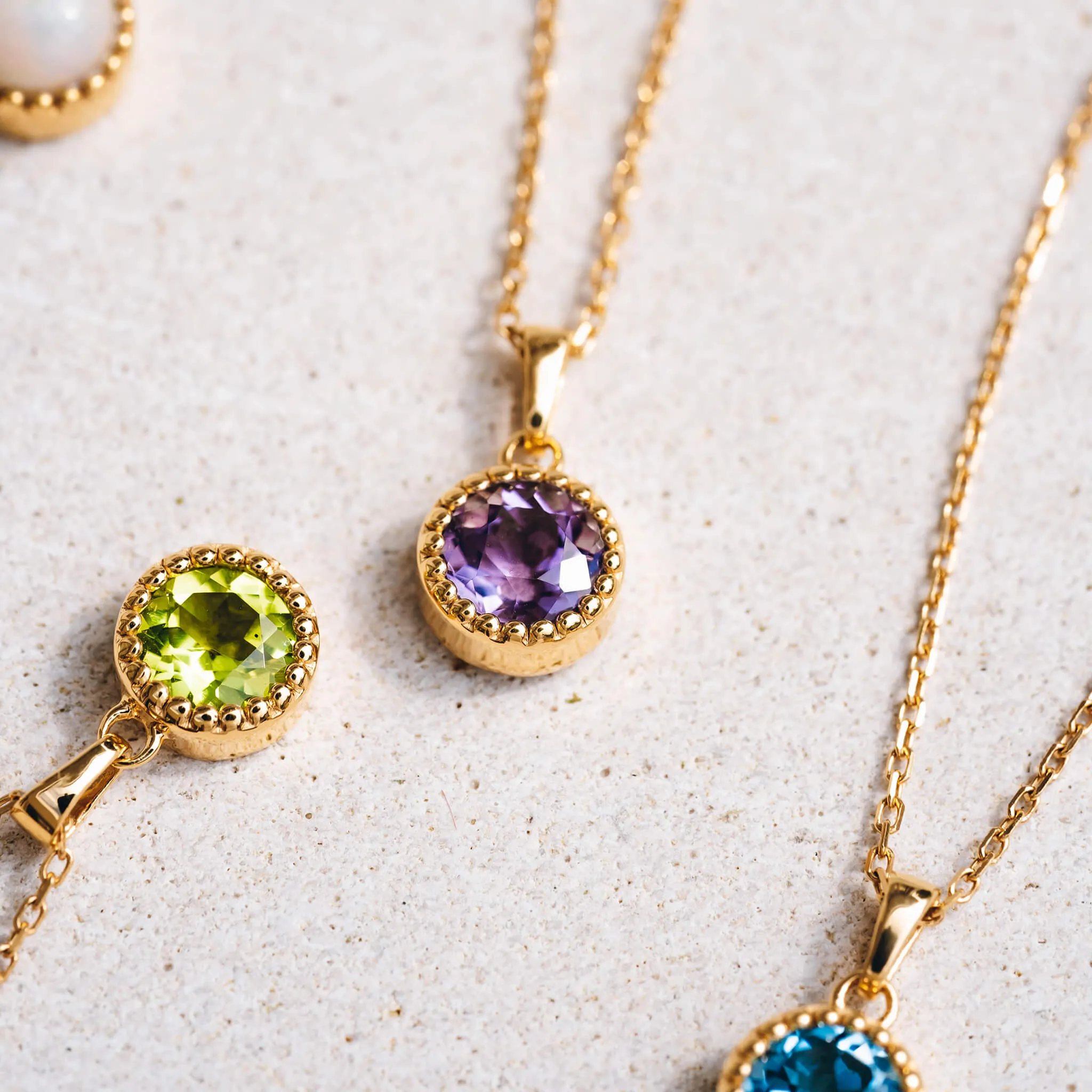 August Birthstone Necklace - Peridot