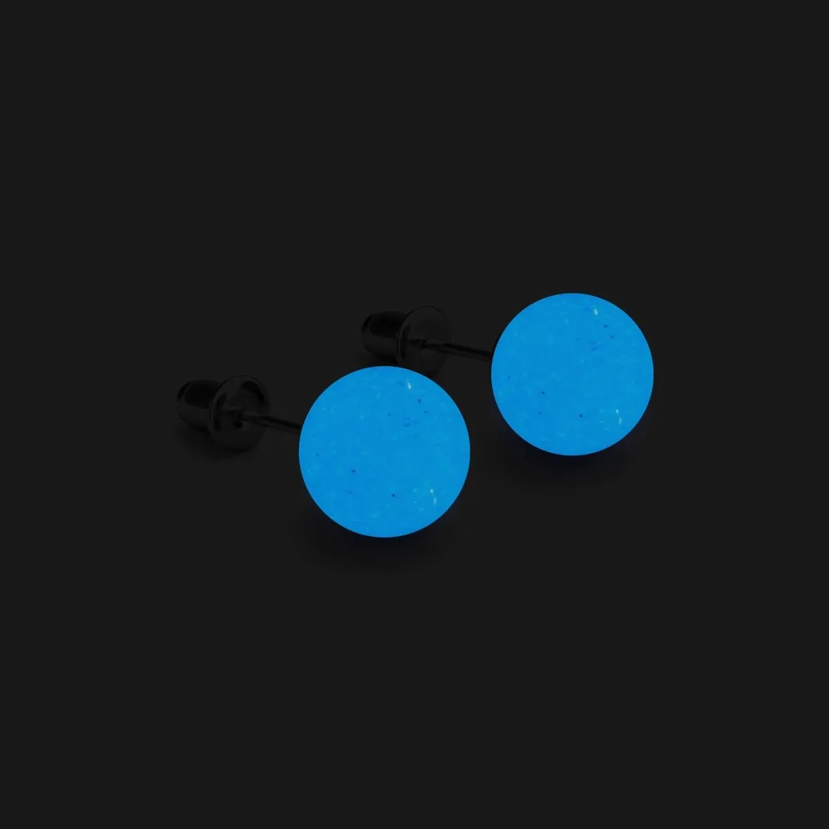 Azure | .925 Sterling Silver | Lumos Ceramic Stud Earrings