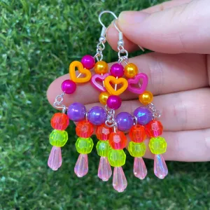 Beaded chandelier earrings