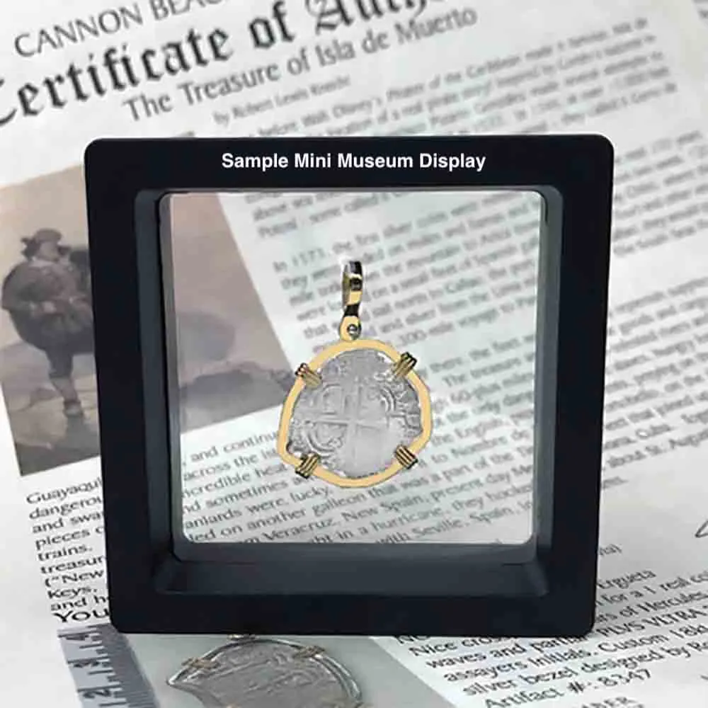 Biblical Widow's Mite 14K Gold and Sterling Silver Pendant | Artifact #8814