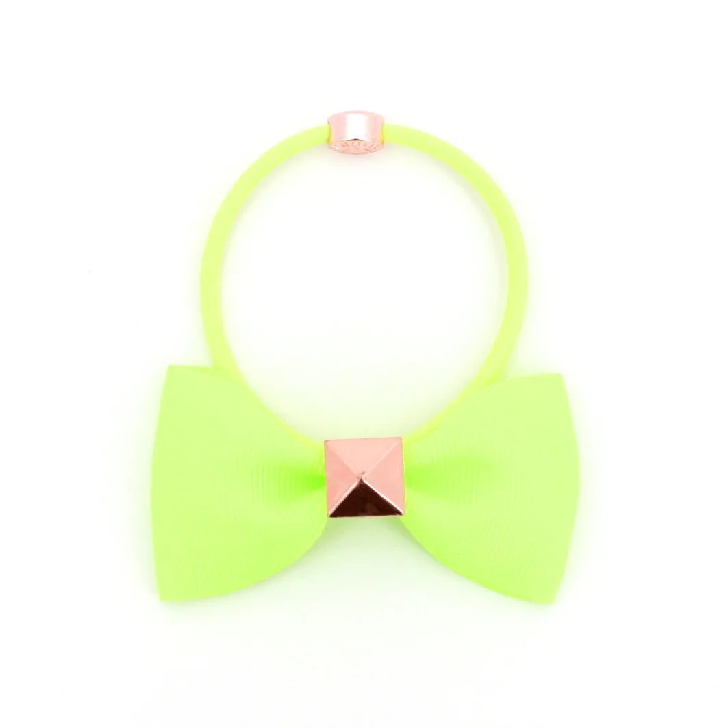 Bow with Rose Gold Pyramid Stud | More Colors Available