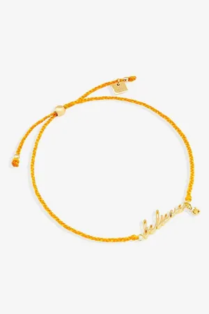 By Charlotte Believe Cord Bracelet - Gold