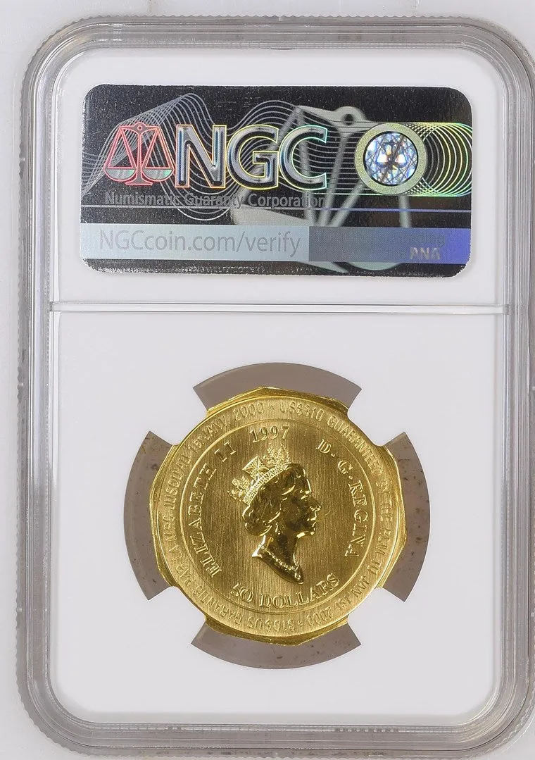 Canada Gold 1997 $50 125th Anniv of RCMP MS 1oz, .9999