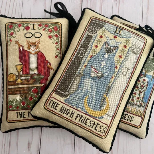 Cat Tarot II - The High Priestess - Dirty Annie's - Cross Stitch Pattern