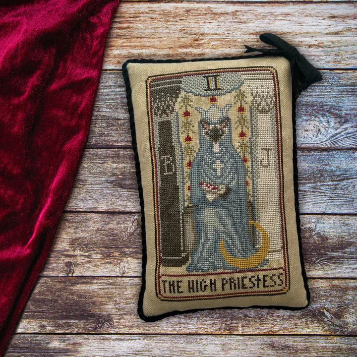Cat Tarot II - The High Priestess - Dirty Annie's - Cross Stitch Pattern