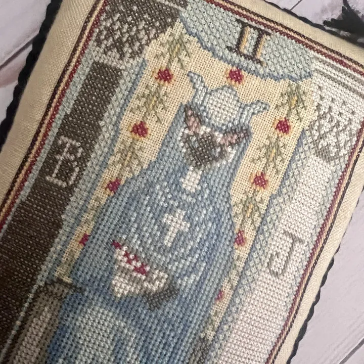 Cat Tarot II - The High Priestess - Dirty Annie's - Cross Stitch Pattern