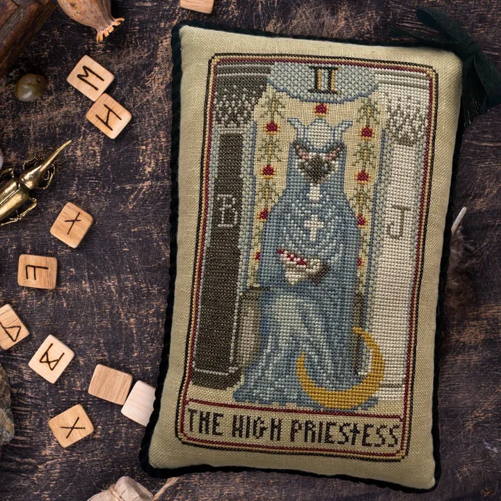 Cat Tarot II - The High Priestess - Dirty Annie's - Cross Stitch Pattern