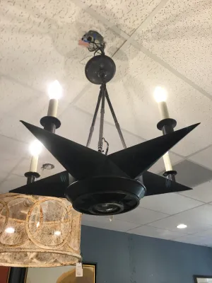 CHANDELIER STAR BLACK