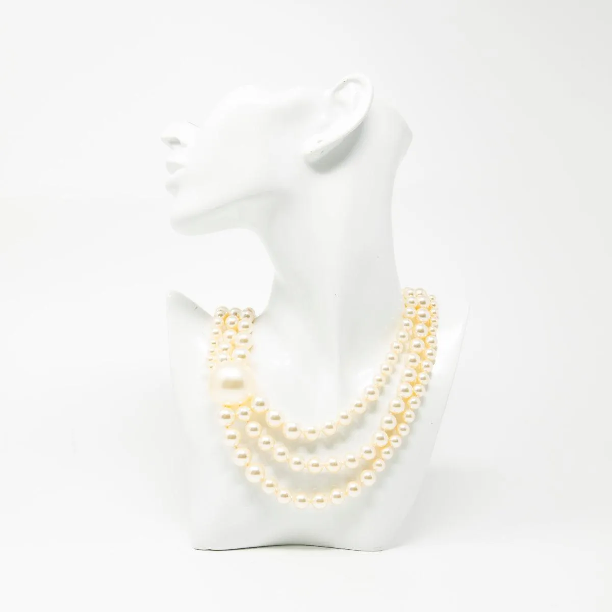 Chanel Pearl CC Short Multistrand Necklace