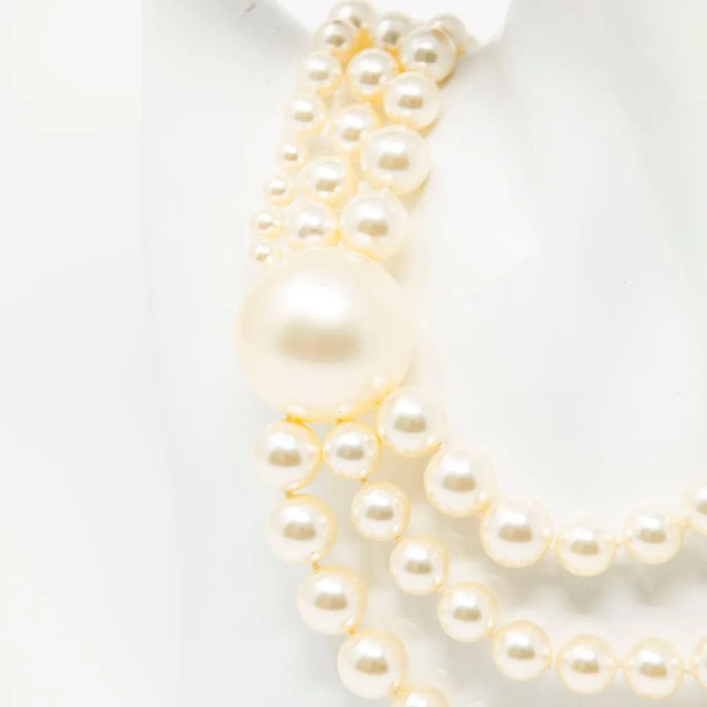 Chanel Pearl CC Short Multistrand Necklace