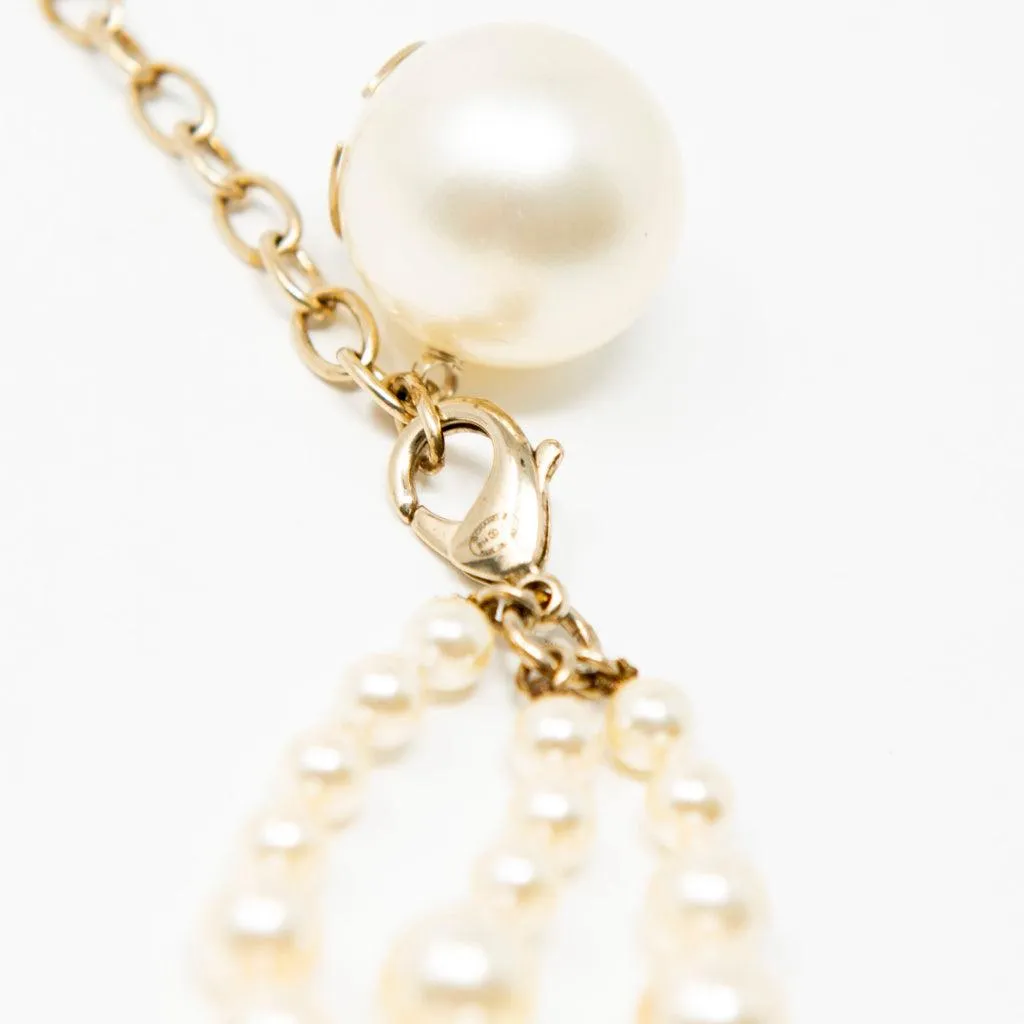 Chanel Pearl CC Short Multistrand Necklace