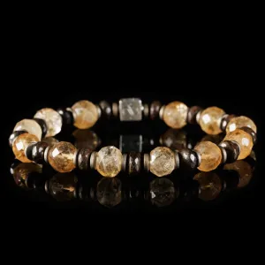 Citrine - Bronzite Bracelet XI (10mm)