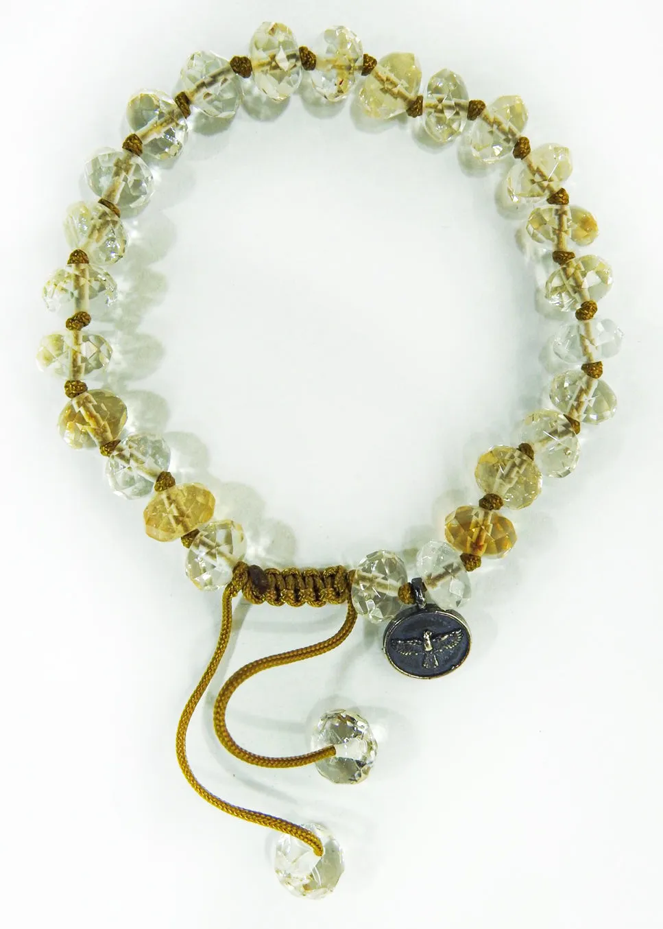 Citrine Quartz Crystal Bracelet