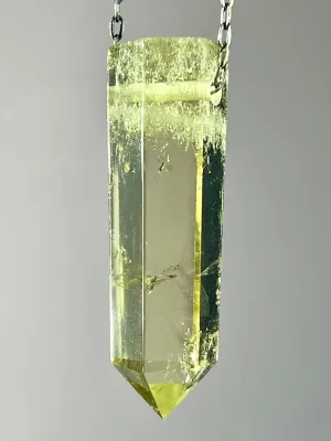Citrine Quartz Crystal Necklace