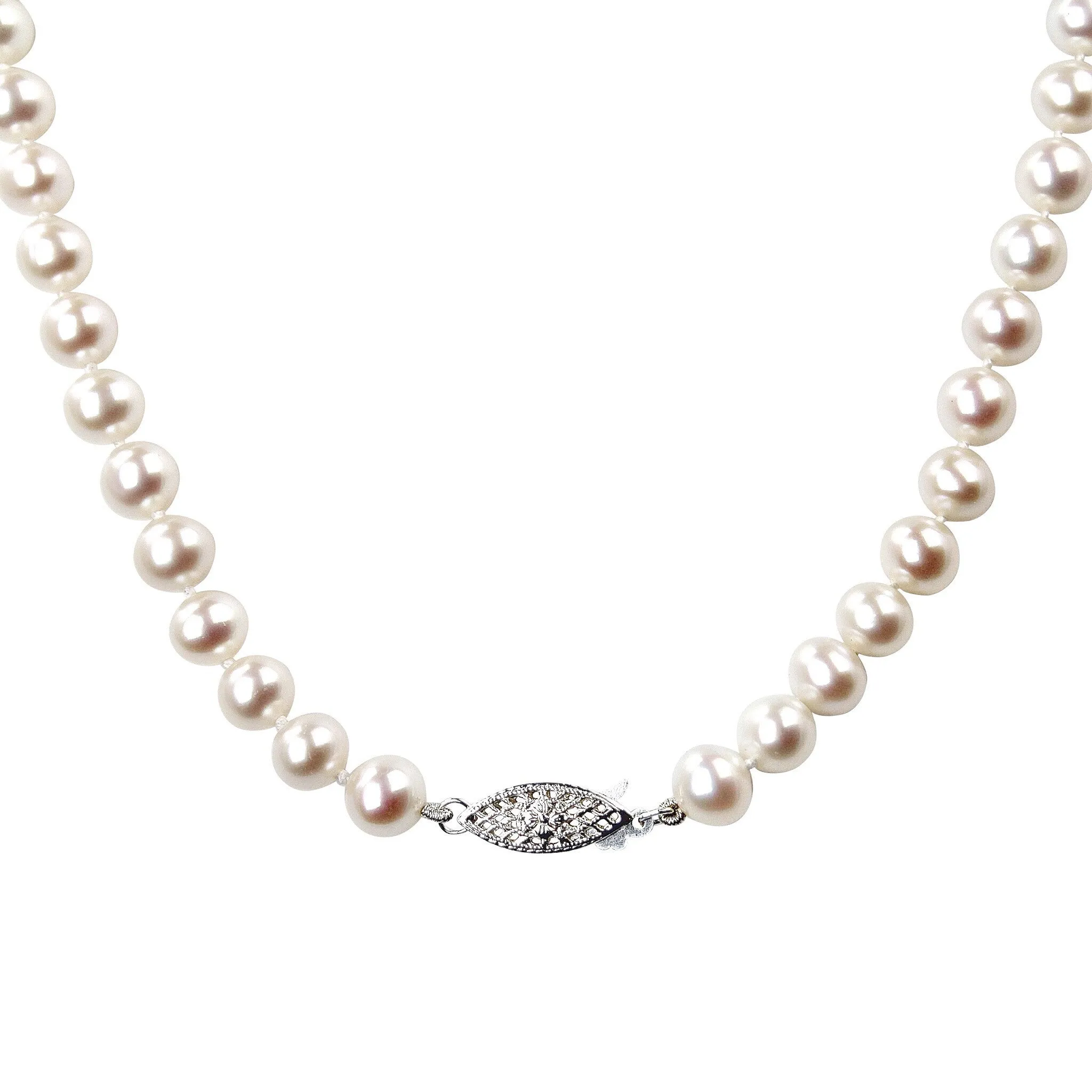 Classic Pearl Choker Strand Cultured Freshwater Pearls 7mm Fine Quality | 30th Anniversary Gift