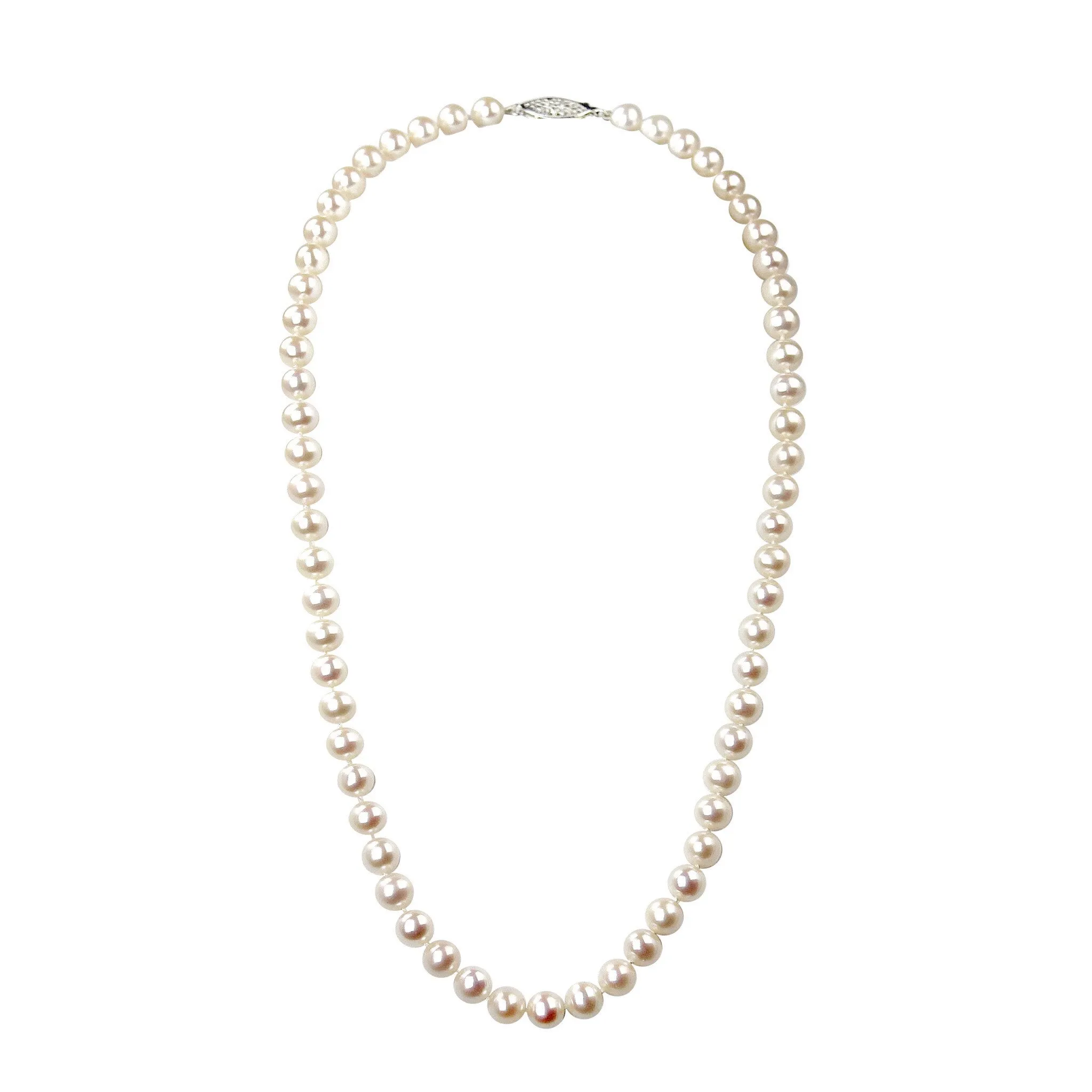 Classic Pearl Choker Strand Cultured Freshwater Pearls 7mm Fine Quality | 30th Anniversary Gift