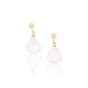 CLEAR QUARTZ DANGLE EARRINGS