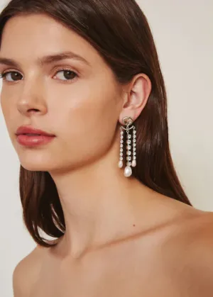 Crystal and Silver Trinidad Earrings