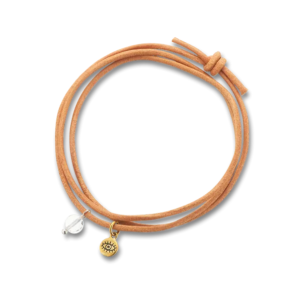 Crystal Quartz Protection Gem Wrap Necklace/Bracelet/Anklet 4316