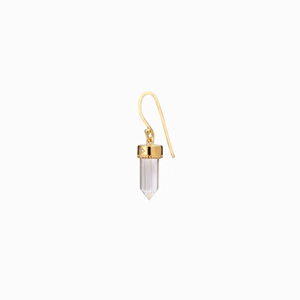 Crystal Quartz Wire Earrings