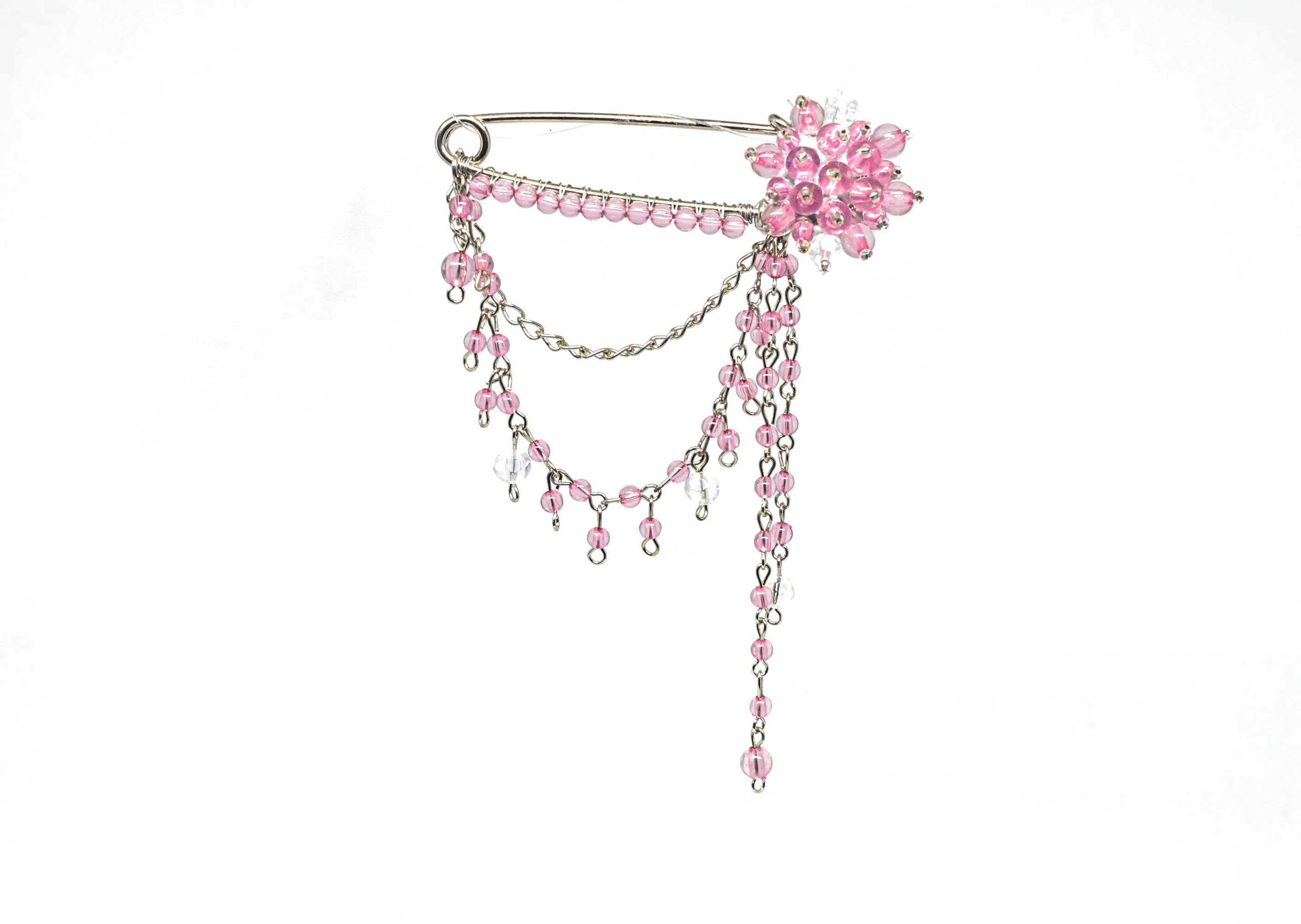 Dangling Rhinestone Pin 3.25"x 4.25" - 1 Piece