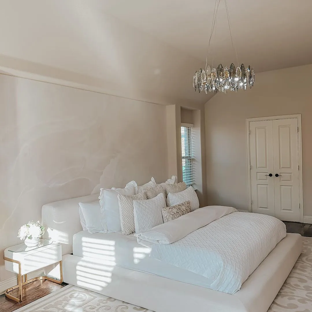 Designer Leaf Crystal Chandelier for Living Room Modern Ceiling Lamp for Dining Decoration Light