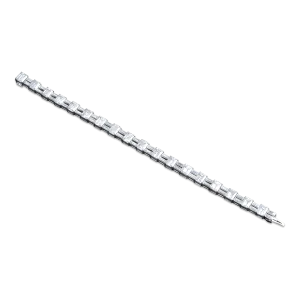 Emerald & Baguette Diamond Bracelet, 25.00 Carats