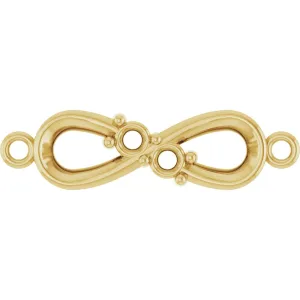 Encircle Yellow Gold Infinity Birthstone Link Charm
