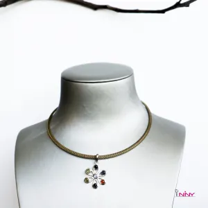 Flower of 7 Chakra Pendant
