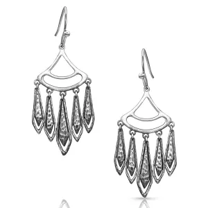 Hammered Chandelier Earrings