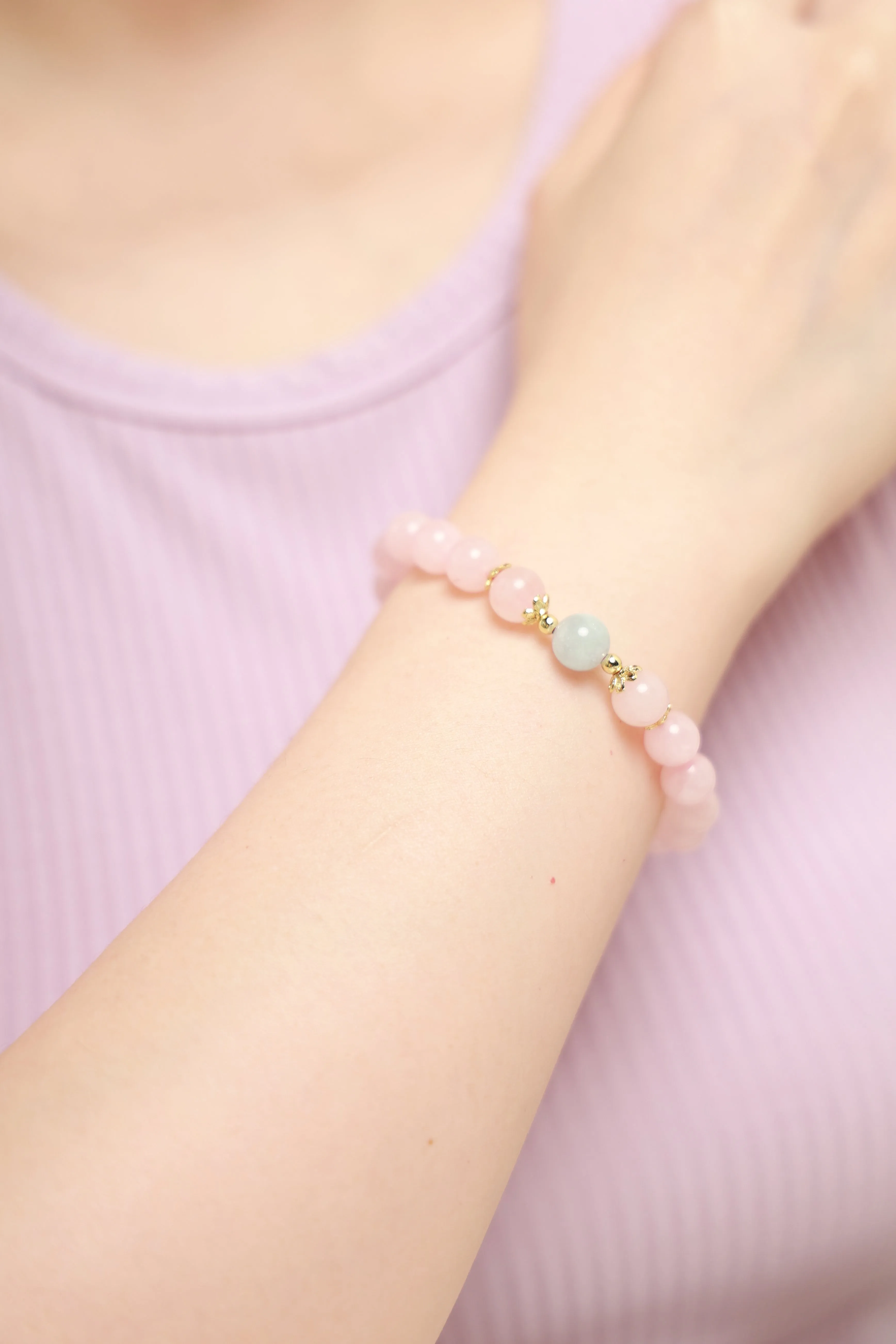 I'm in love - Rose Quartz bracelet