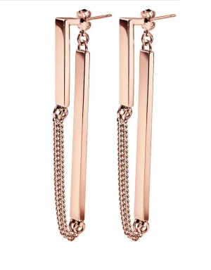 Jenny Bird Zenith Earrings in Rose Gold