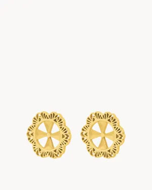 Kavallier Stud Earrings, Gold
