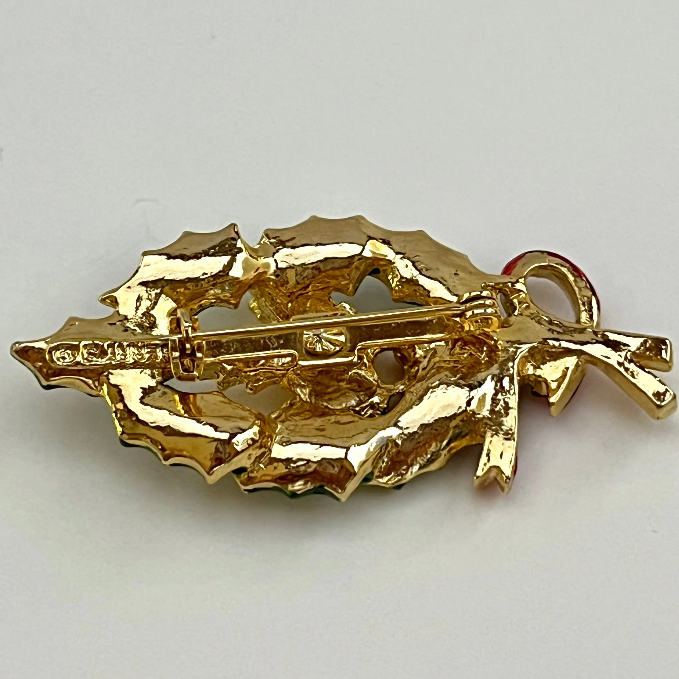 Late 60s/ Early 70s Gerry's Holly & Pinecone Brooch