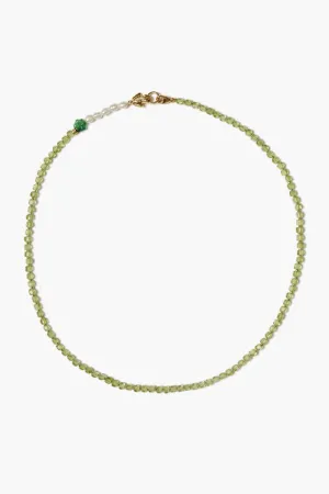 Lottie Necklace Peridot Mix