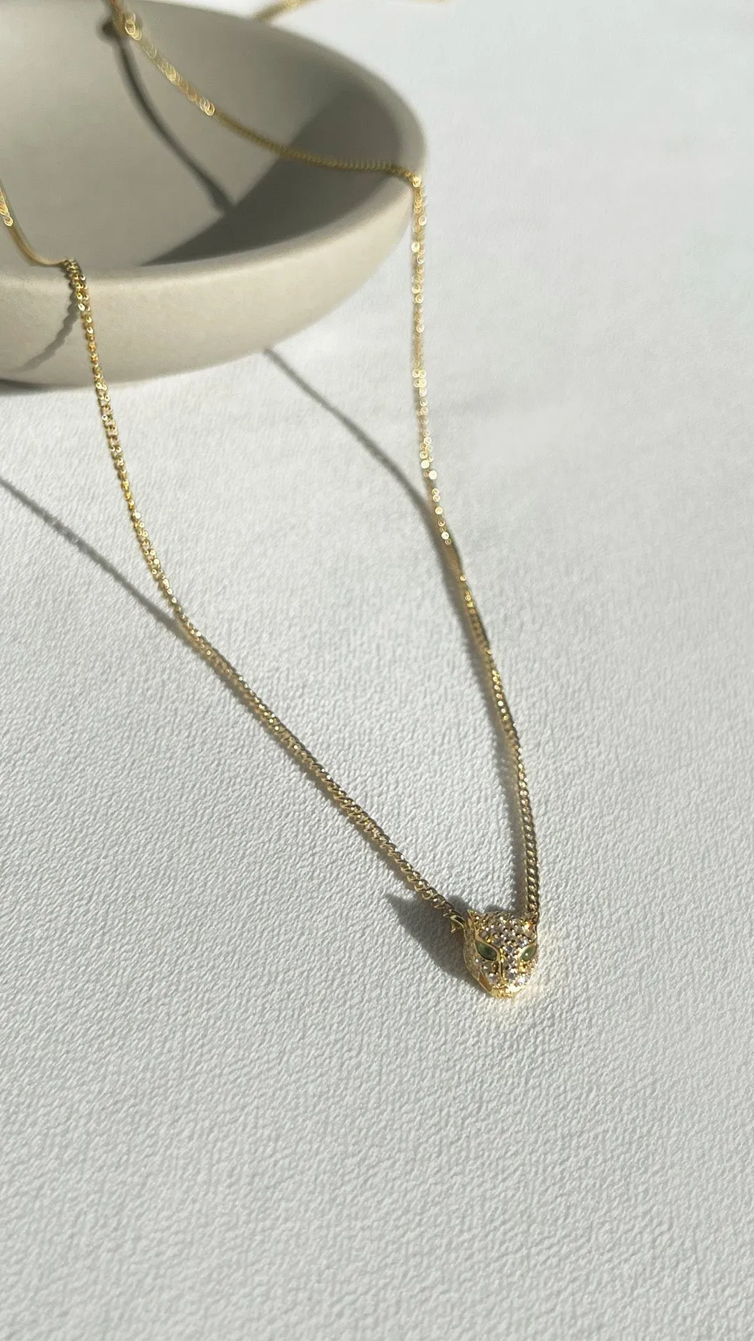 Maumau Pendant Necklace Gold Vermeil
