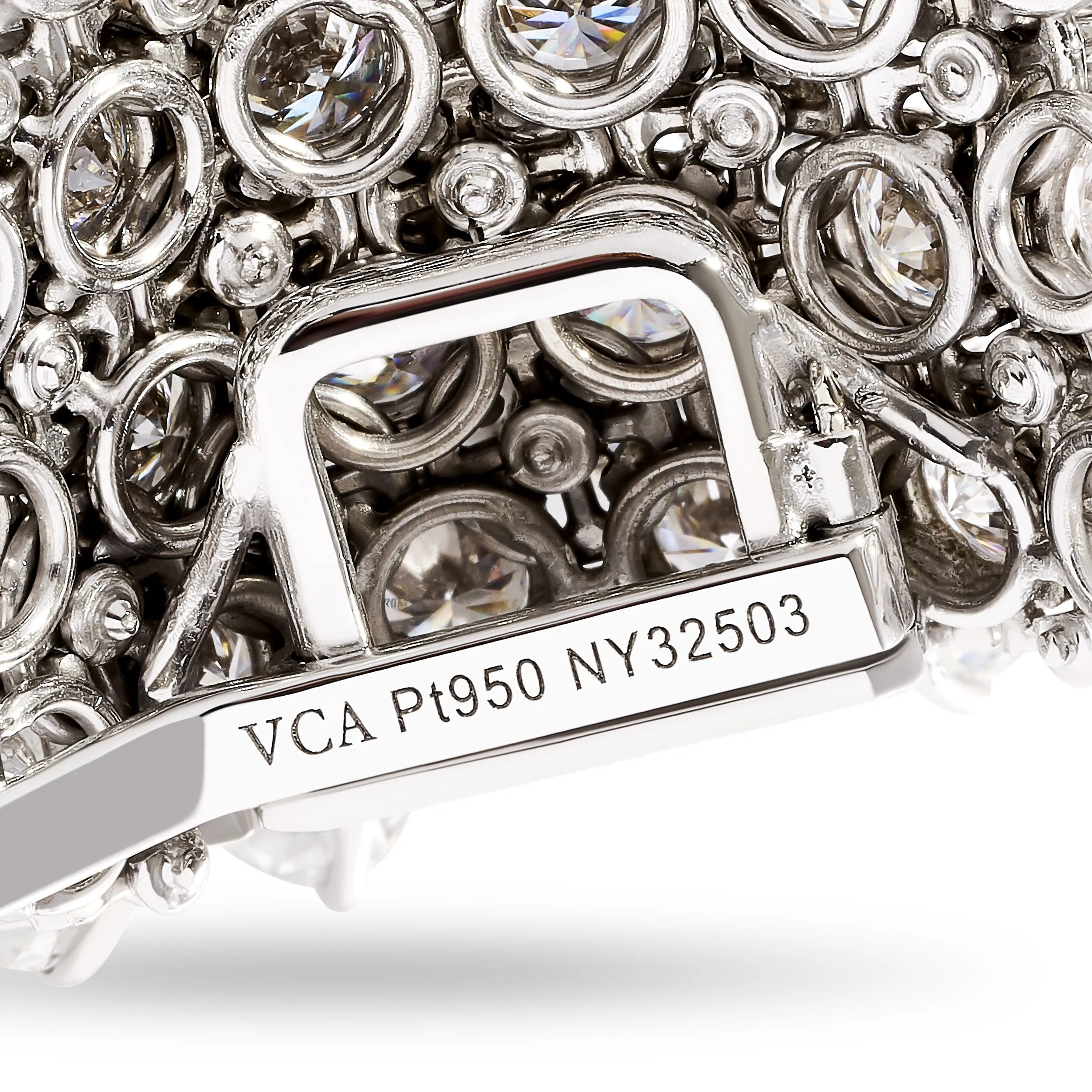 MDJ Curators Collection....Van Cleef & Arples Estate 84.79 Cttw Diamond Platinum Cheval Collection Bracelet 15712