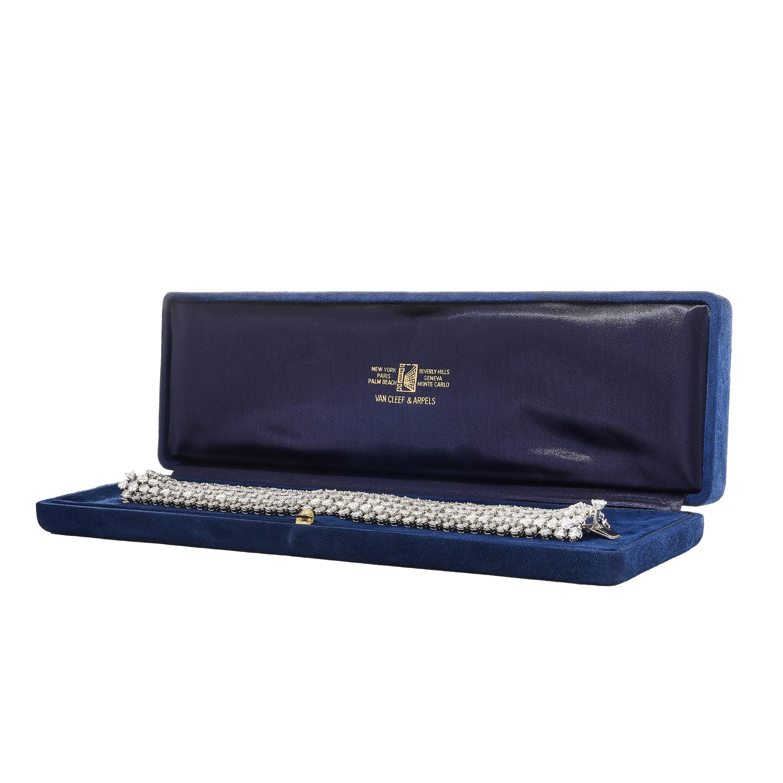 MDJ Curators Collection....Van Cleef & Arples Estate 84.79 Cttw Diamond Platinum Cheval Collection Bracelet 15712