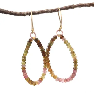 MOROKA Yellow Gold Fill & Labradorite Earrings