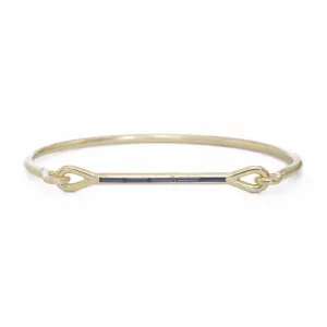 Needle Eye Cuff - Sapphire Baguettes